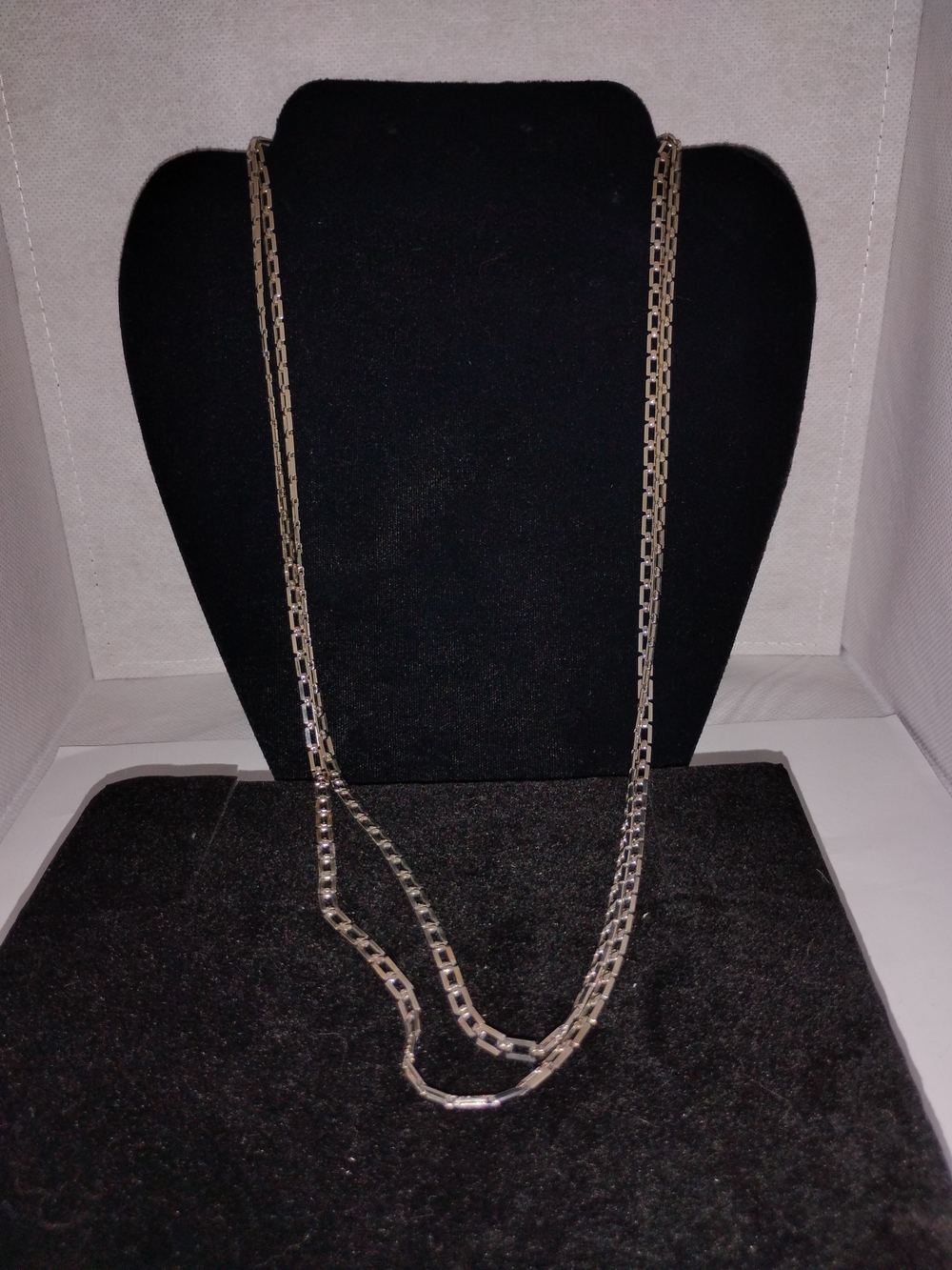 Elegant Women's Burnish Box-Link Necklace